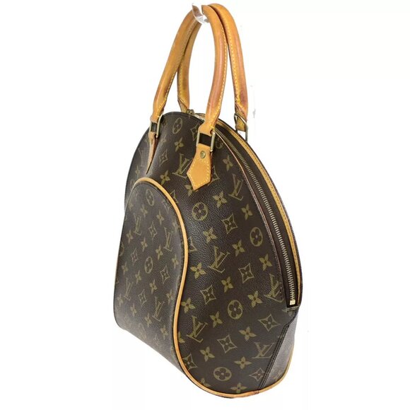 AUTHENTICITY GUARANTEED LOUIS VUITTON LV Logo Ellipse MM Hand Bag Monogram - Picture 2 of 15